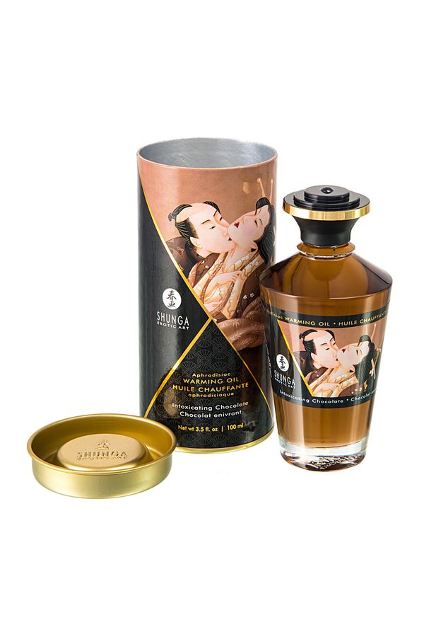 Масло для массажа Shunga Intoxicating Chocolate, разогревающее, 100 мл.