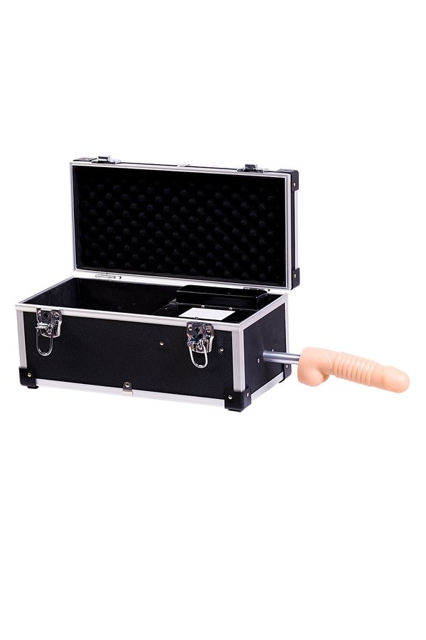 Секс-чемодан Diva Tool Box, с двумя сменными насадками, черный