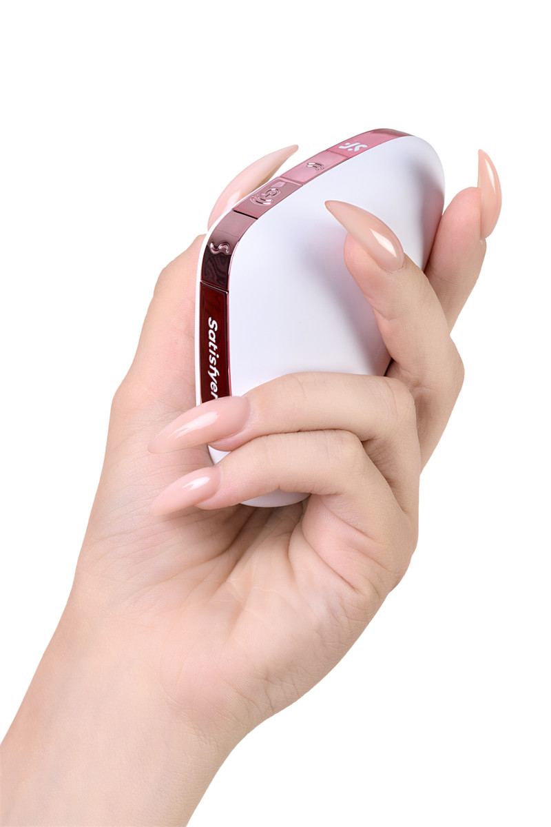 Вакуум-волновой бесконтактный стимулятор клитора Satisfyer Love Triangle, Белый