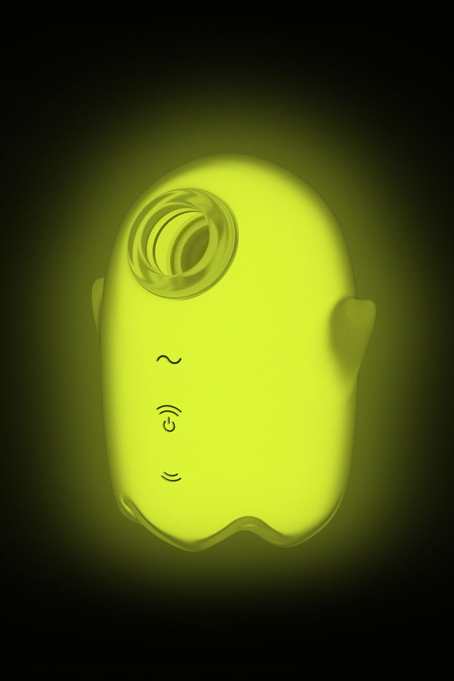 Вакуум-волновой бесконтактный стимулятор клитора Satisfyer Glowing Ghost, желтый