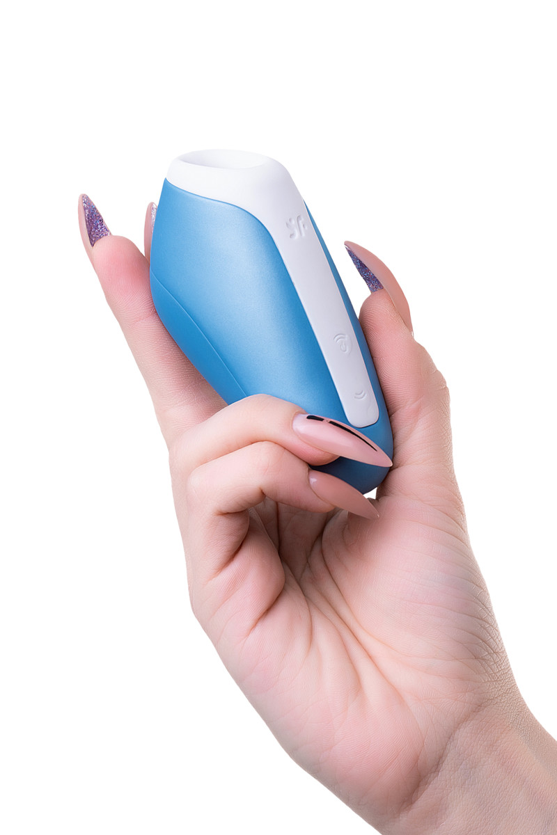 Вакуум-волновой бесконтактный стимулятор клитора Satisfyer Love Breeze, голубой