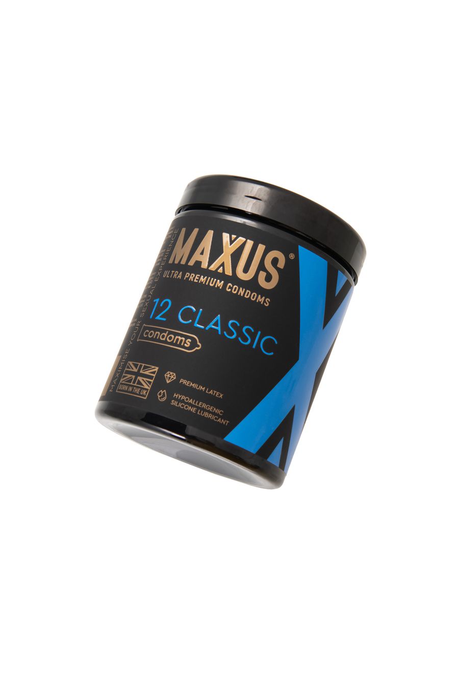 Презервативы MAXUS в большом пластиковом кейсе, CLASSIC классические (12шт.)