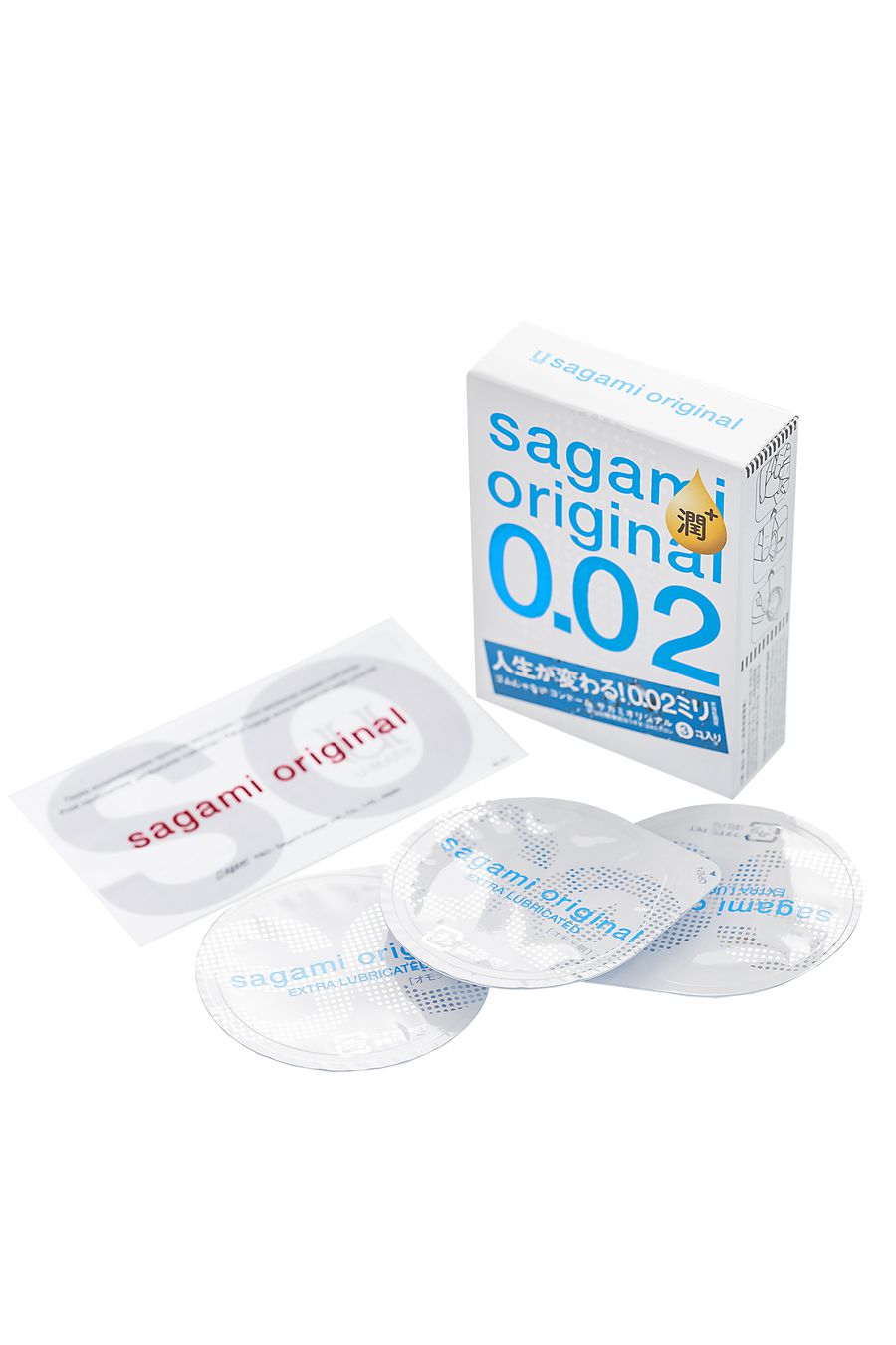 Презервативы полиуретановые Sagami Original 002 EXTRA LUB (3шт.)