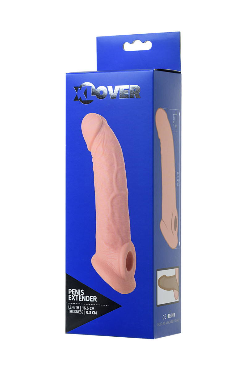 Насадка Toyfa XLover, TPE телесная, 16.5 см.