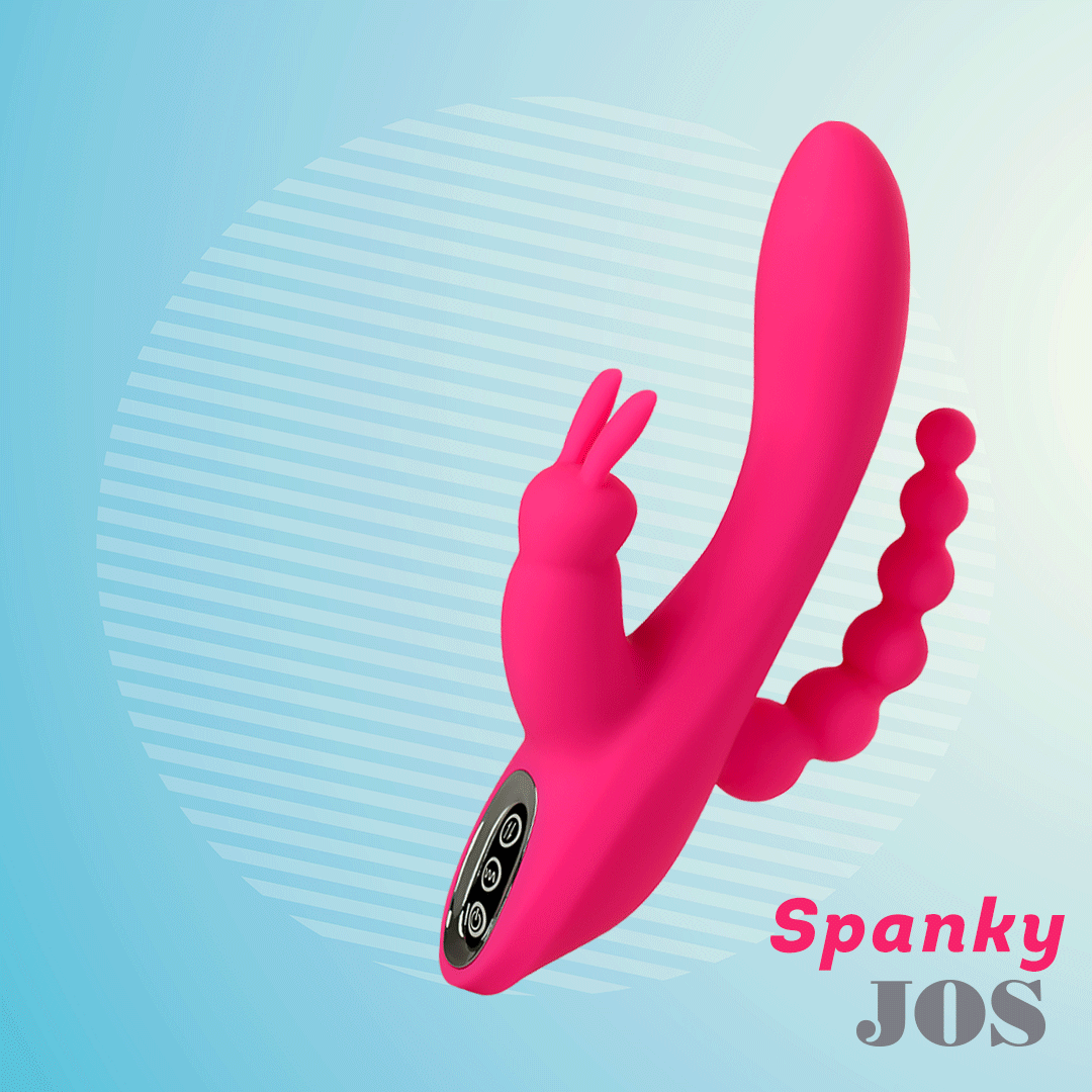 Вибростимулятор JOS SPANKY, 3в1, розовый