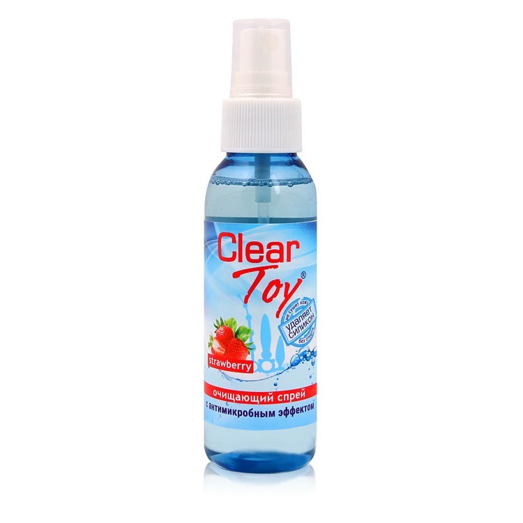Очищающий спрей CLEAR TOY srawberry, 100 мл.
