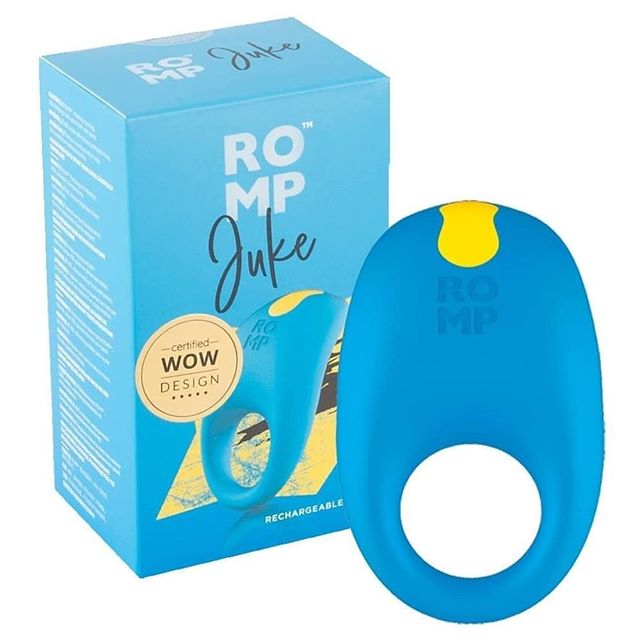 Эрекционное кольцо Romp Juke, синее