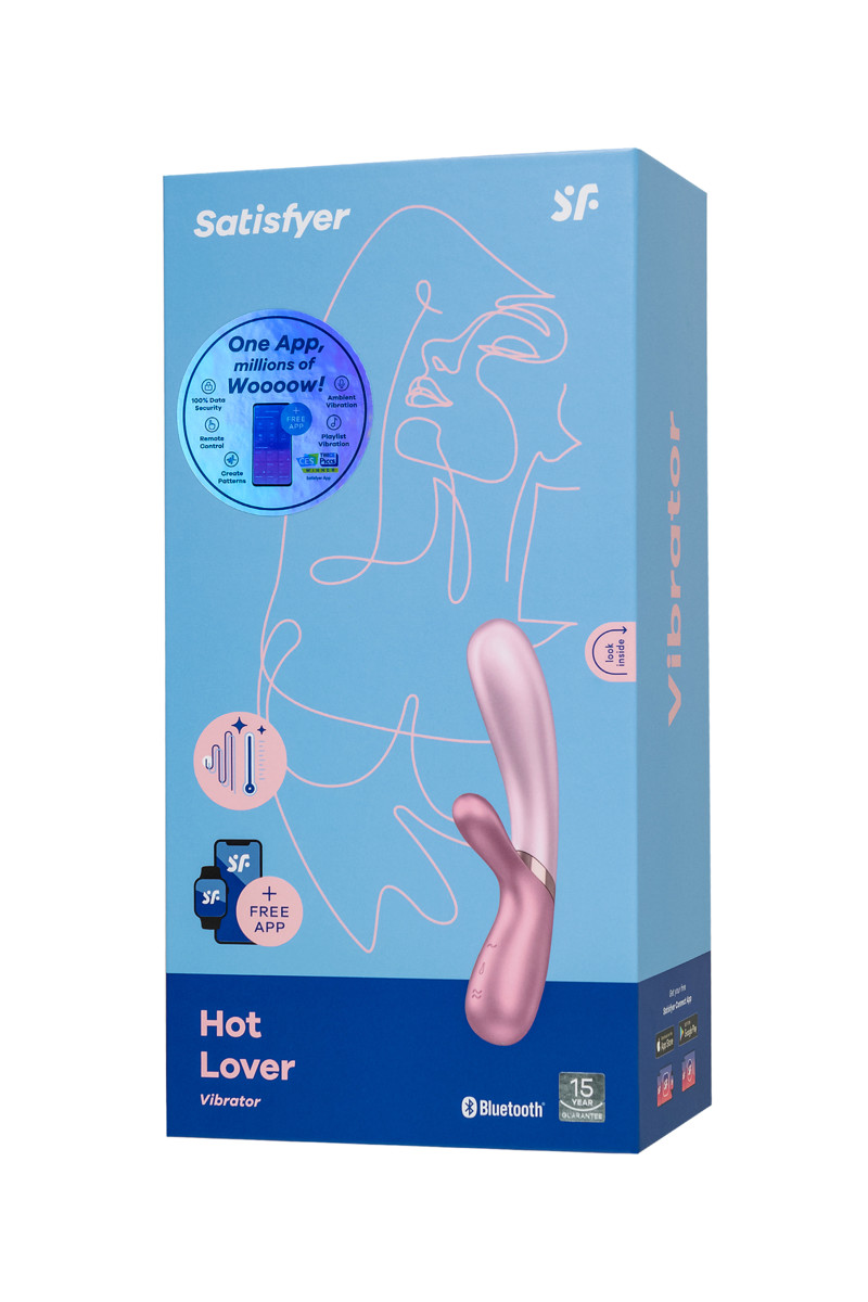 Вибратор Satisfyer Hot Lover с клиторальным стимулятором, розовый