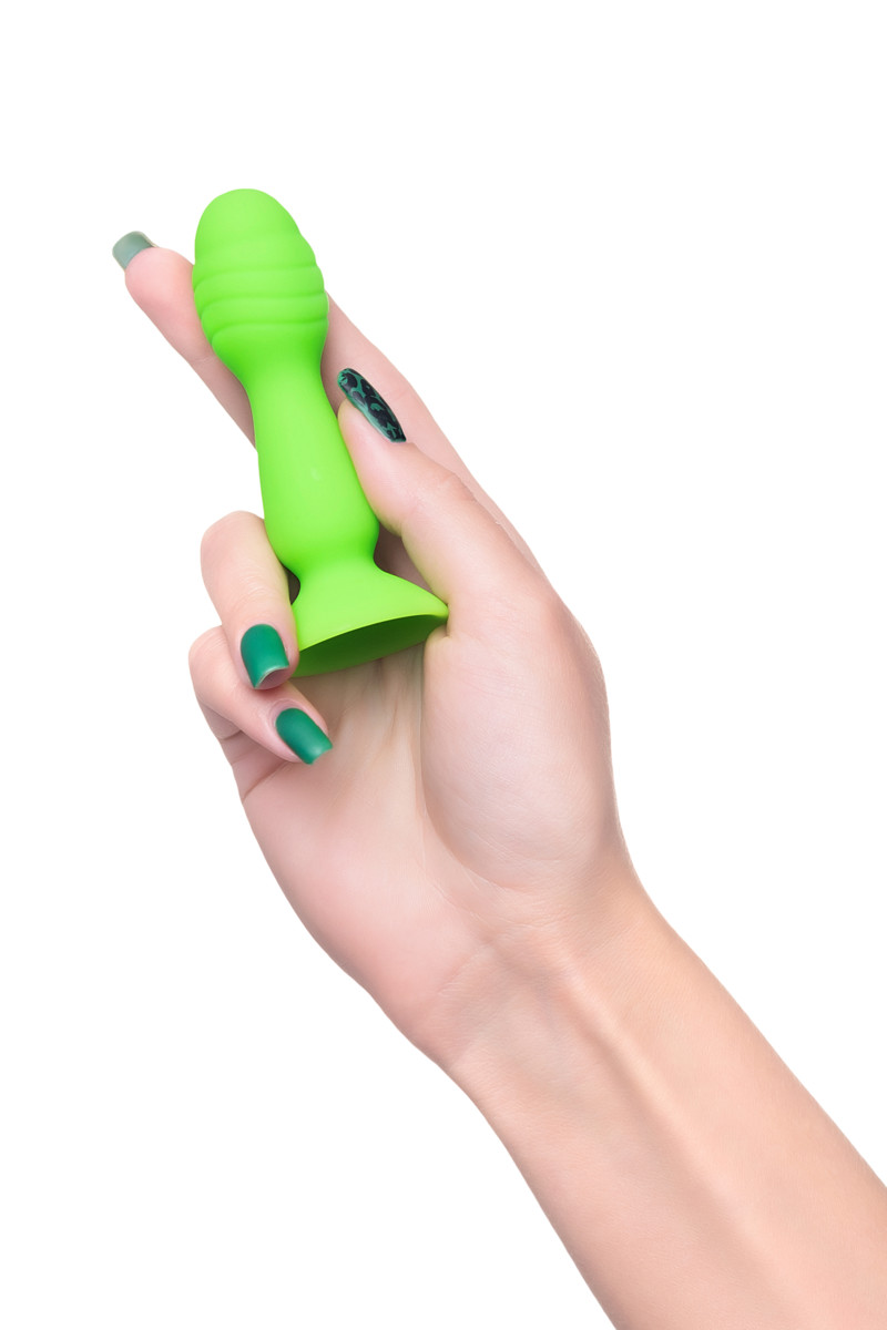 Анальная втулка A-Toys Terg, силиконовая, зеленая, 10 см.
