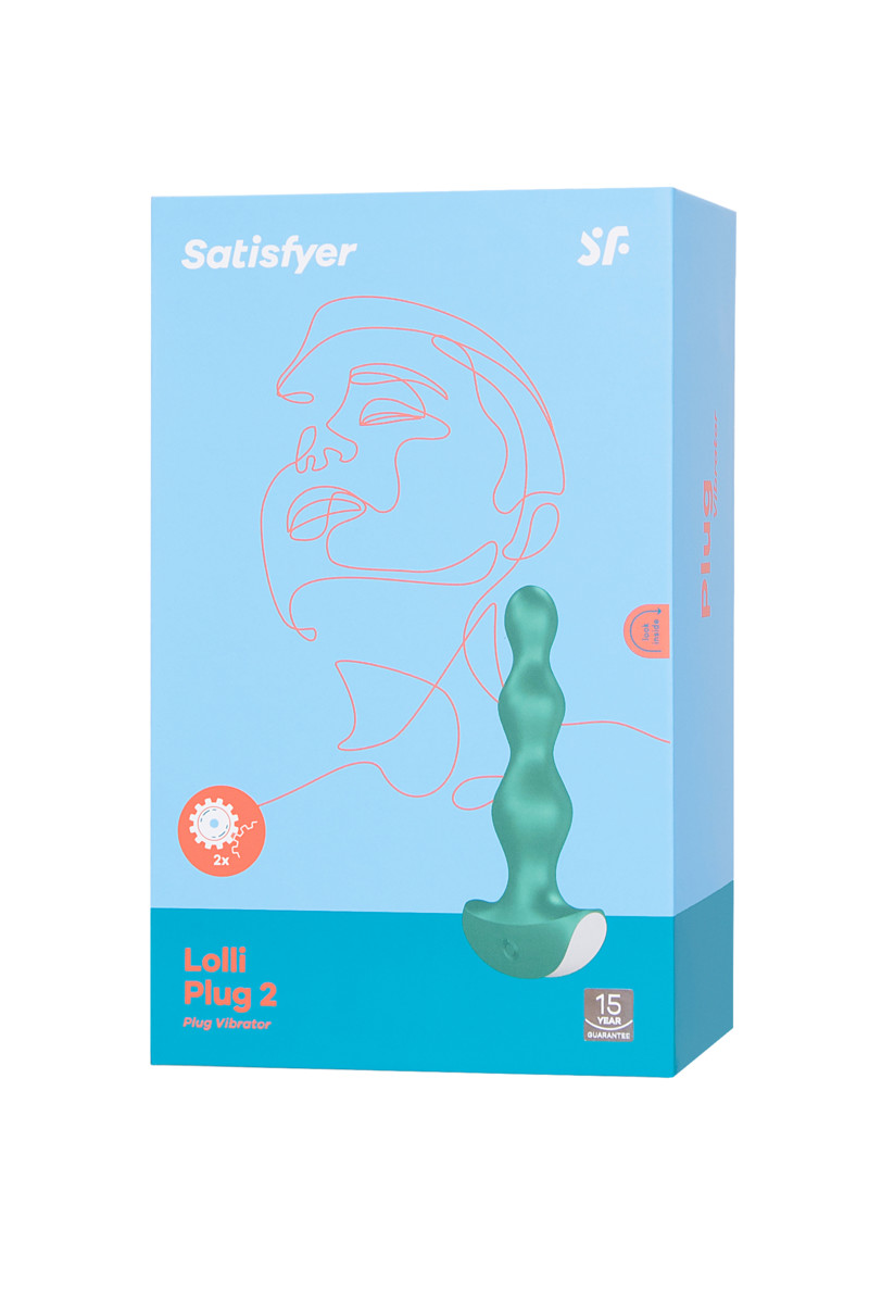 Анальная виброелочка Satisfyer Lolli-Plug 2, зеленая