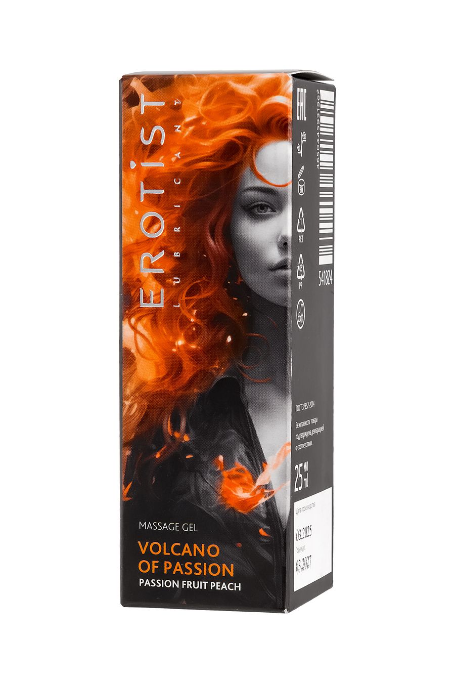 Жидкий вибратор Erotist VOLCANO OF PASSION: PASSION FRUIT PEACH (персик-маракуйя), 25 мл.