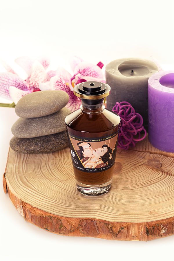 Масло для массажа Shunga Intoxicating Chocolate, разогревающее, 100 мл.