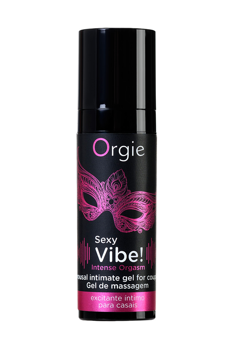 Жидкий вибратор ORGIE Sexy Vibe Intense Orgasm с покалывающим, разогревающим и охлаждающим эффектом, 15 мл.