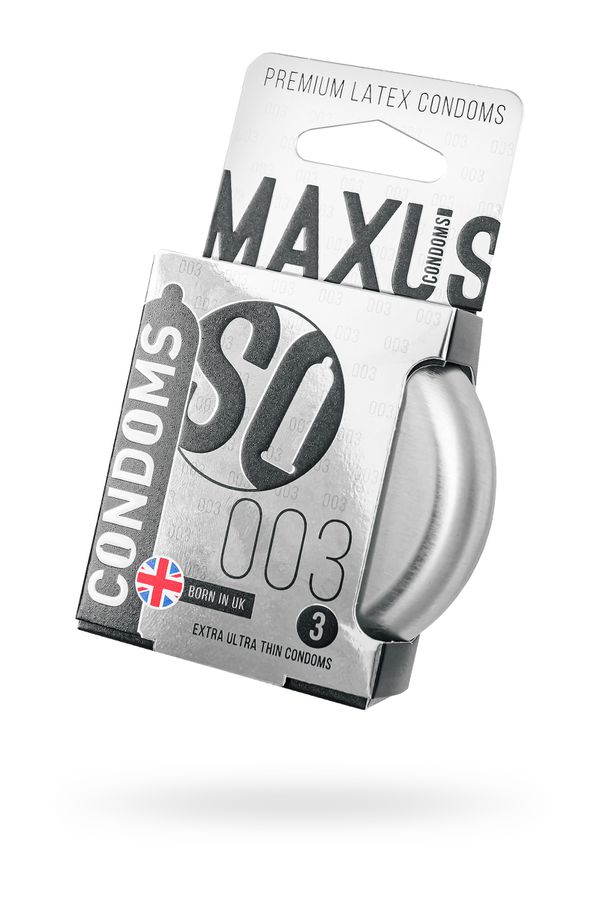 Презервативы MAXUS в металлическом кейсе, EXTRA ULTRA THIN экстратонкие (3шт.)
