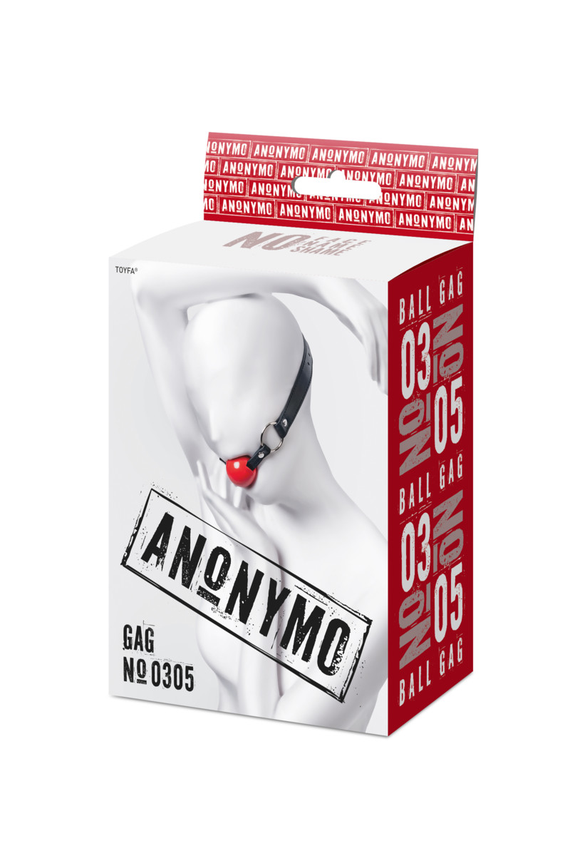 Кляп Anonymo #0305, красный