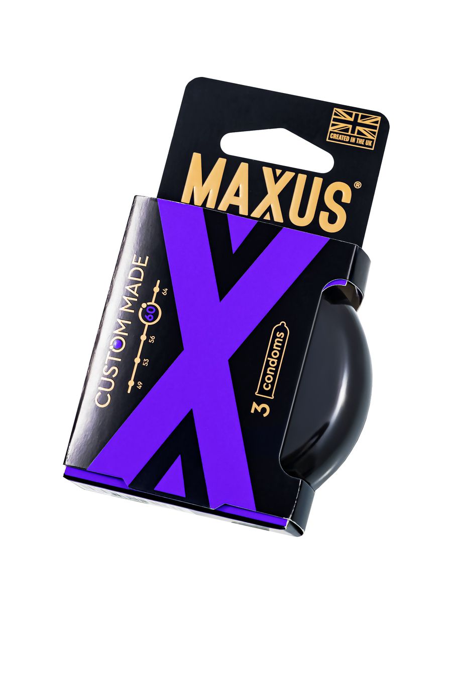 Презервативы MAXUS в металлическом кейсе, Custom Made 60, X-Edition (3шт.)
