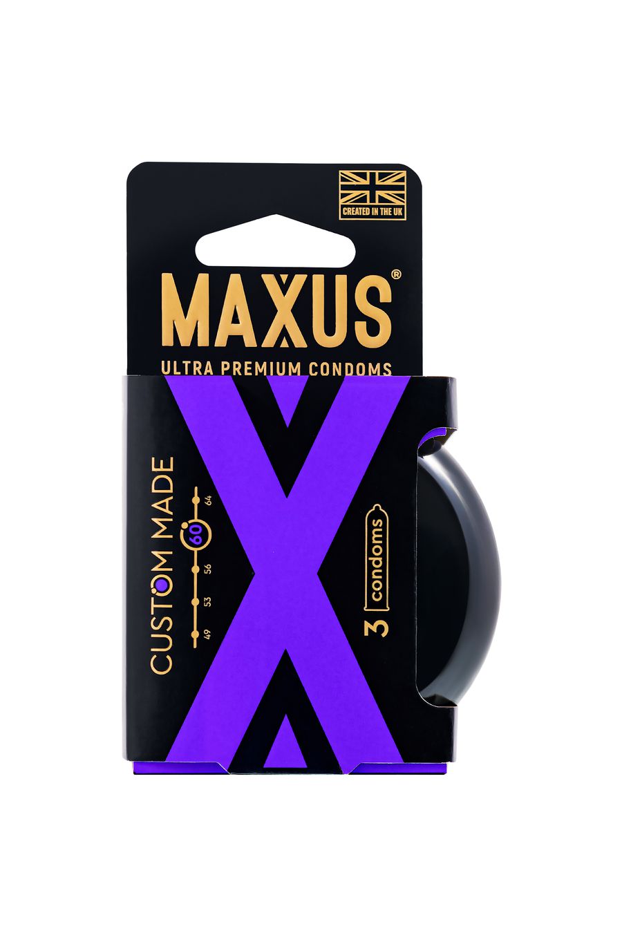 Презервативы MAXUS в металлическом кейсе, Custom Made 60, X-Edition (3шт.)
