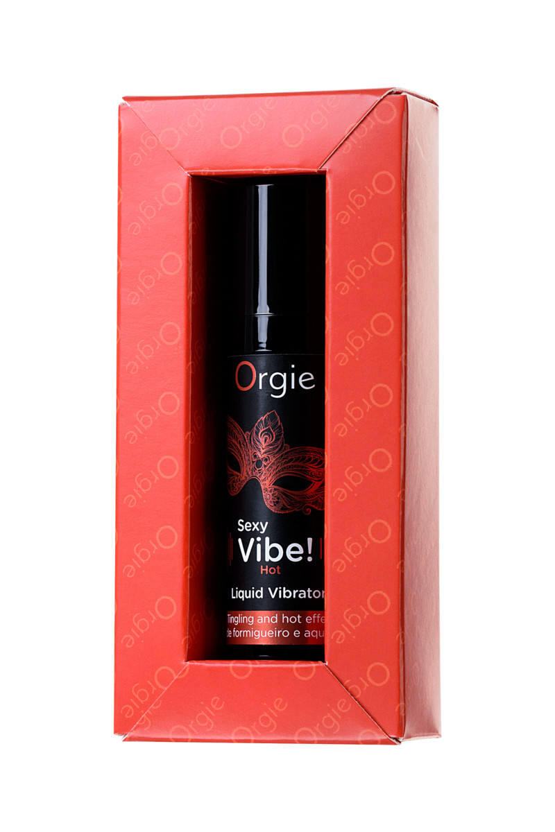 Жидкий вибратор ORGIE Sexy Vibe Hot с разогревающим и вибрирующим эффектом, 15 мл.
