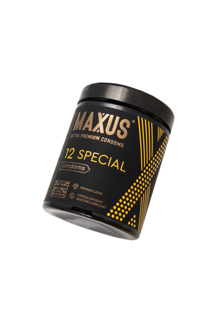 Презервативы MAXUS в большом пластиковом кейсе, SPECIAL точечно-ребристые (12шт.)