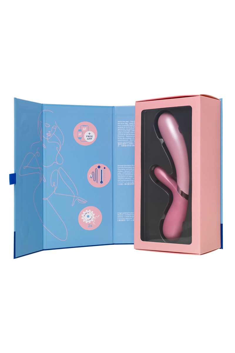 Вибратор Satisfyer Hot Lover с клиторальным стимулятором, розовый
