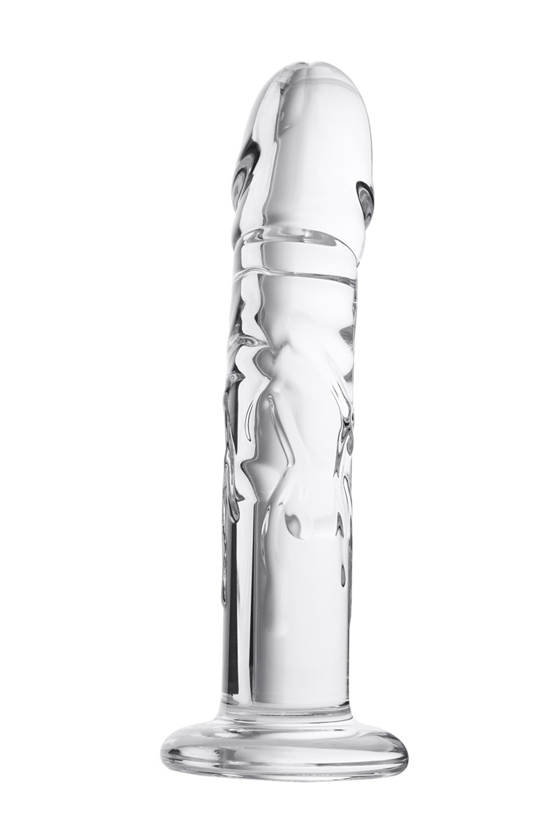 Фаллоимитатор Sexus Glass (стекло), прозрачный, 19.5 см.