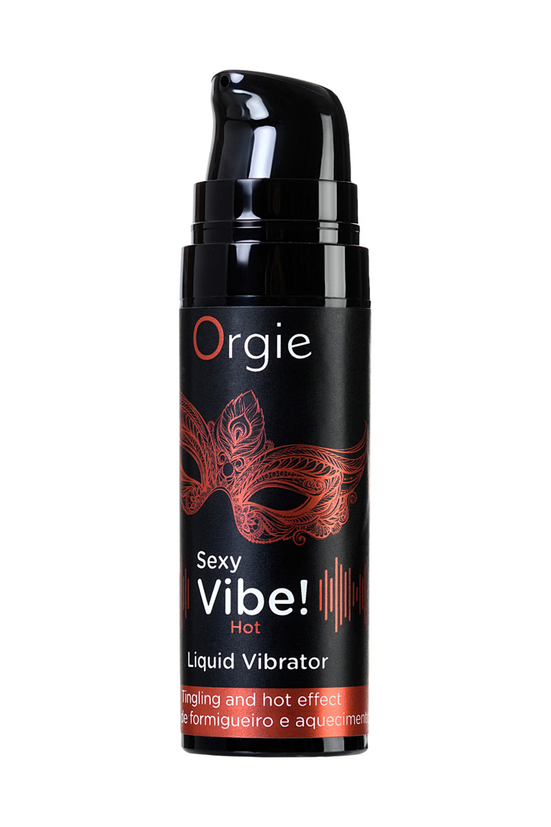 Жидкий вибратор ORGIE Sexy Vibe Hot с разогревающим и вибрирующим эффектом, 15 мл.