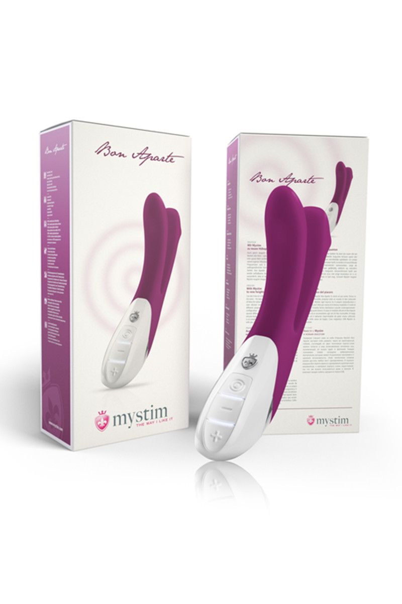 Вибратор Mystim Bon Aparte двойной, фиолетовый