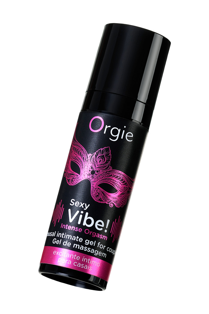 Жидкий вибратор ORGIE Sexy Vibe Intense Orgasm с покалывающим, разогревающим и охлаждающим эффектом, 15 мл.