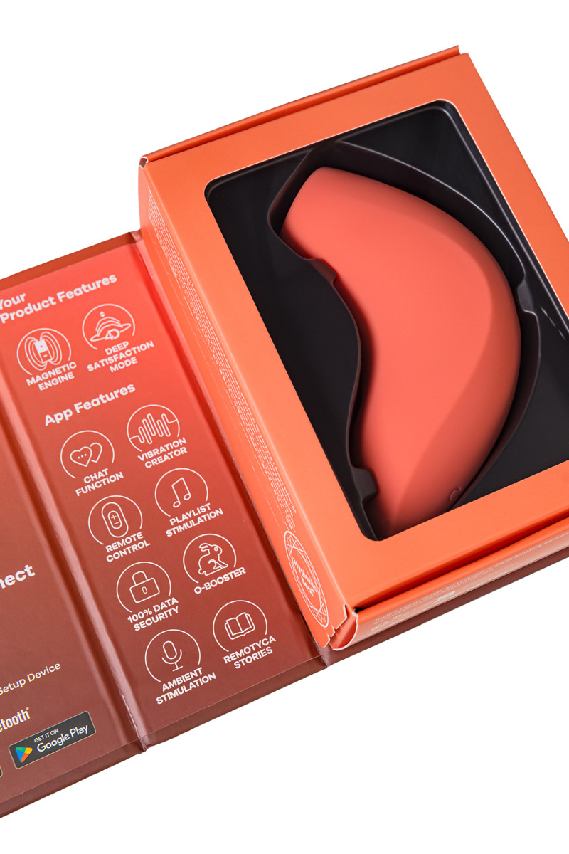 Вакуум-волновой бесконтактный стимулятор клитора Satisfyer Magnetic Deep Pulse, оранжевый