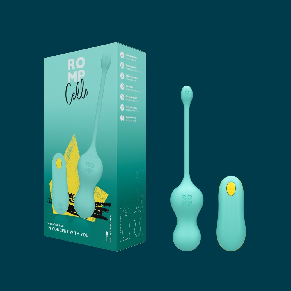 Виброшарики Romp Cello, мятные 