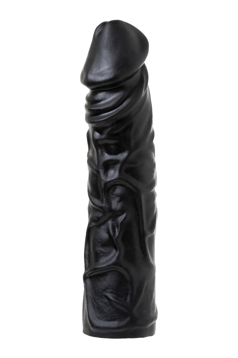 Страпон LoveToy, с поясом Harness, с 2 насадками, черный, 20 см.