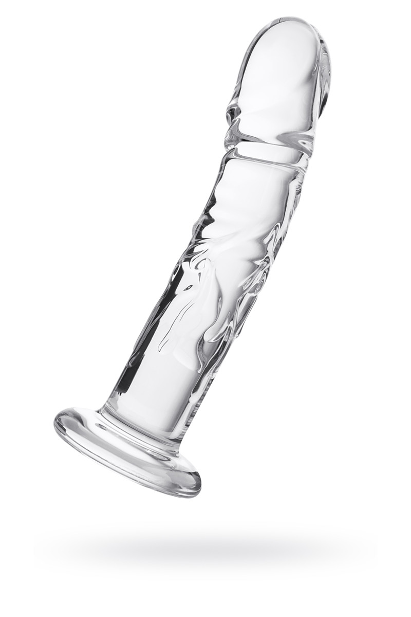 Фаллоимитатор Sexus Glass (стекло), прозрачный, 19.5 см.