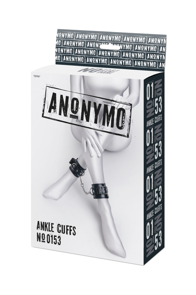 Поножи Anonymo 0153, PU кожа, черные