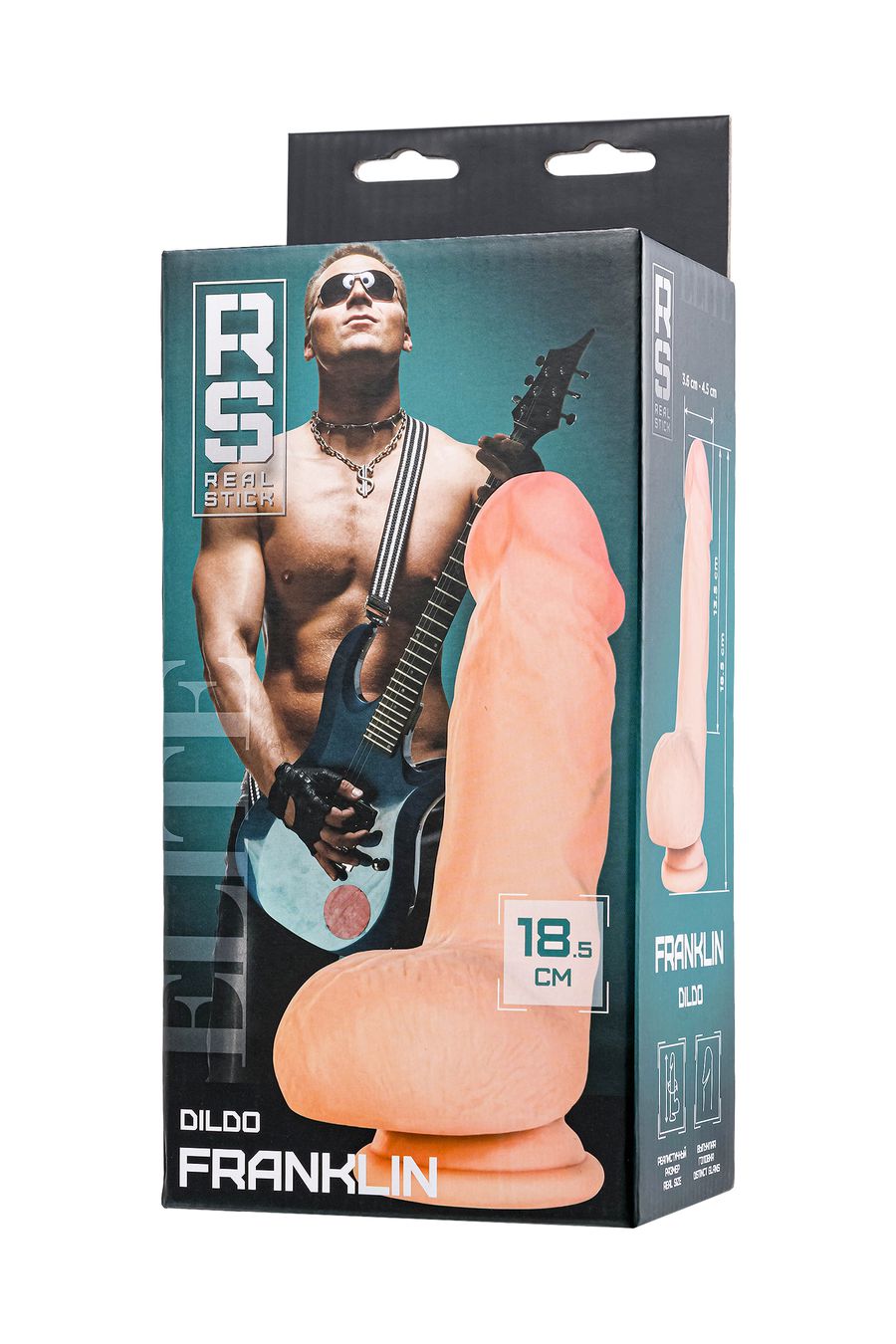 Фаллоимитатор RealStick Elite Franklin, 18.5 см.