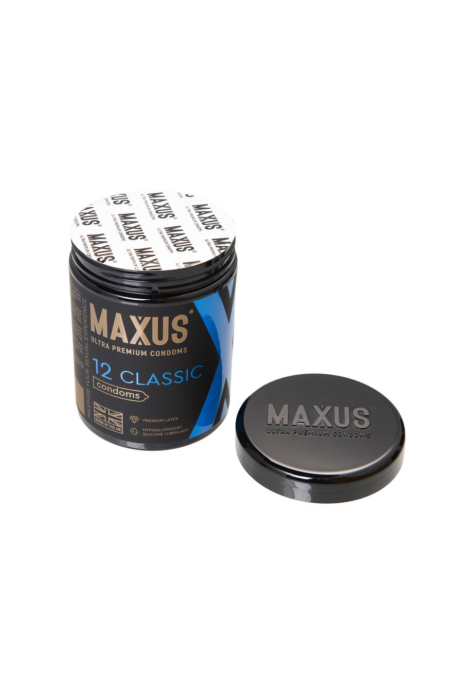 Презервативы MAXUS в большом пластиковом кейсе, CLASSIC классические (12шт.)