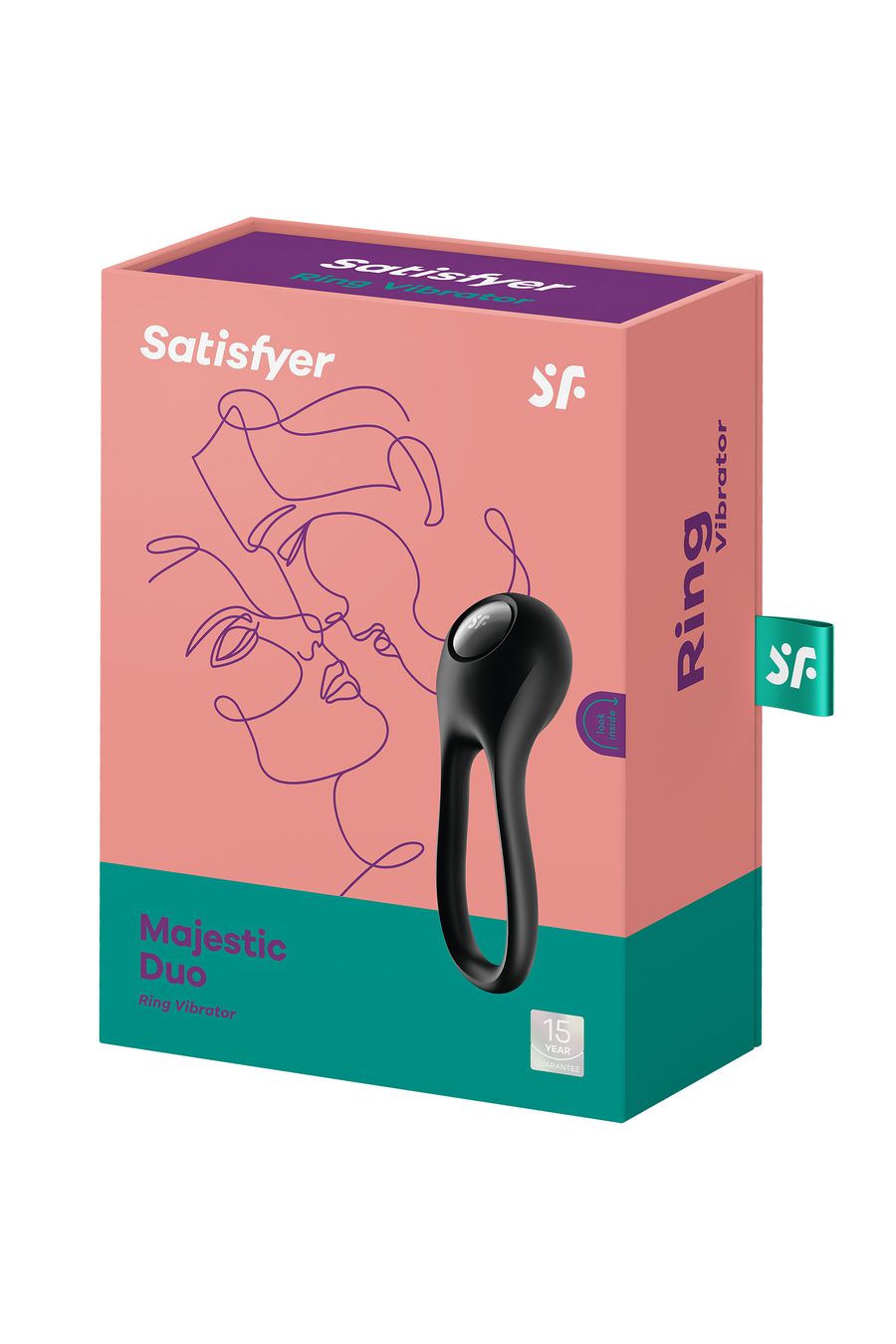 Эрекционное кольцо Satisfyer Majestic Duo, черное, BS