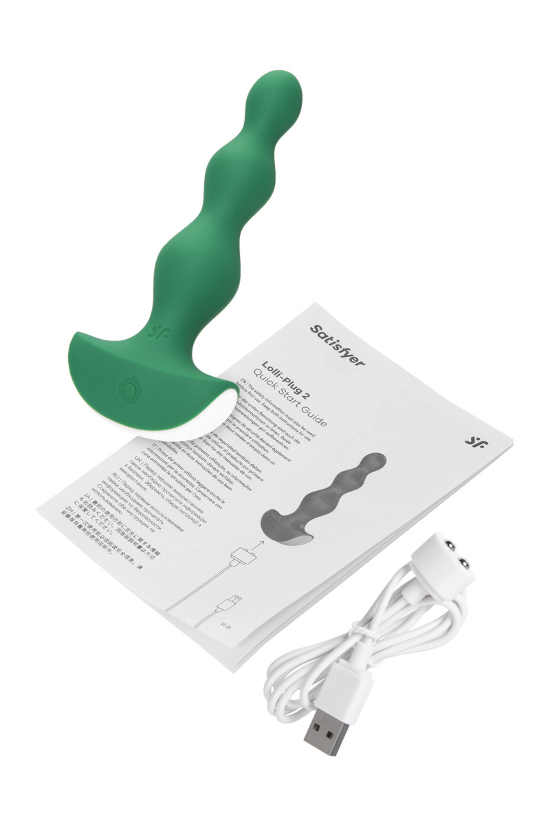Анальная виброелочка Satisfyer Lolli-Plug 2, зеленая