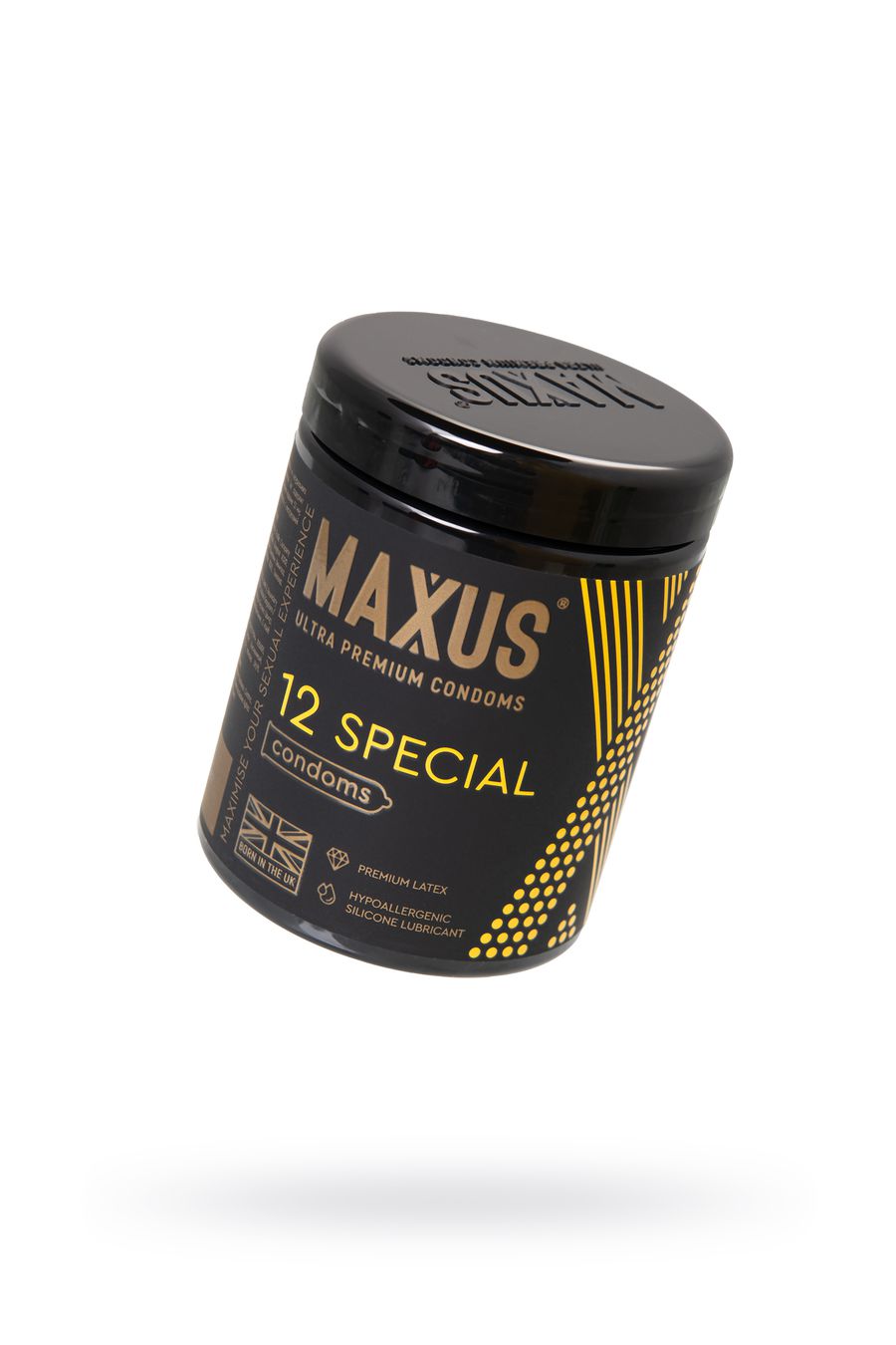 Презервативы MAXUS в большом пластиковом кейсе, SPECIAL точечно-ребристые (12шт.)