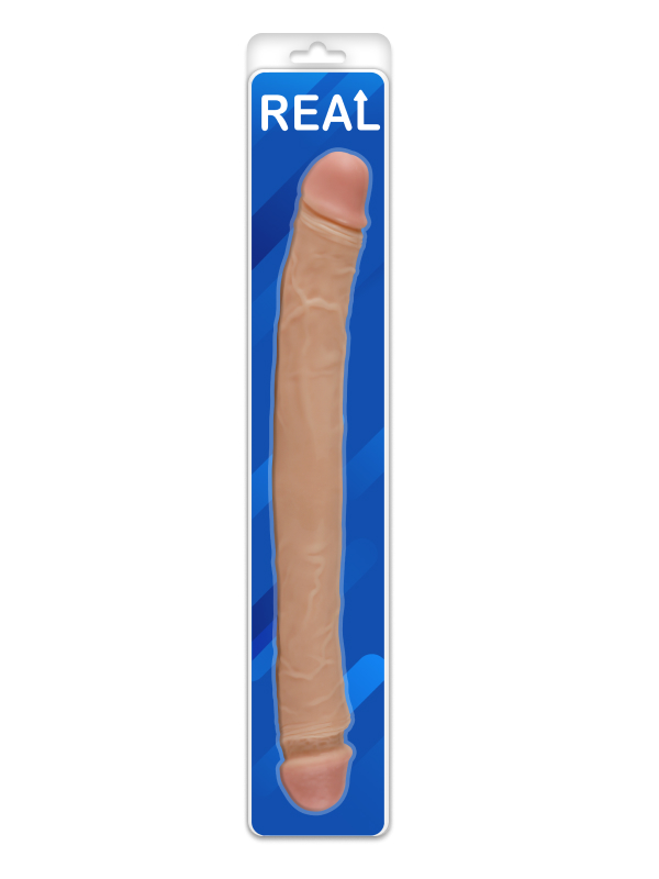 Фаллоимитатор двусторонний REAL, 39 см.