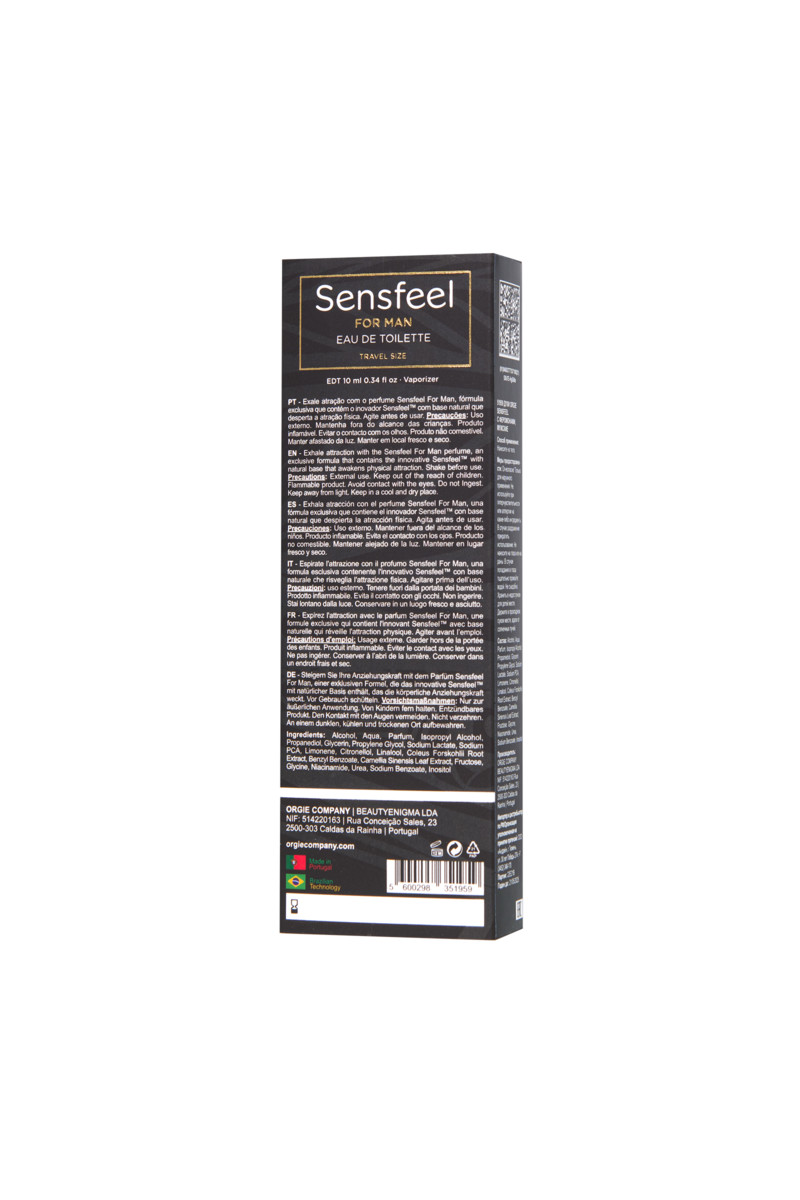 Туалетная вода с феромонами Orgie SENSFEEL, для мужчин, 10 мл.