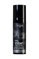 Жидкий вибратор ORGIE Sexy Vibe High Voltage с усиленным эффектом вибрации, 15 мл.