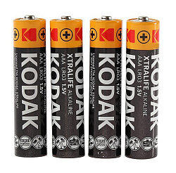 БЛИСТЕР (4шт) Мизинчиковая батарейка (AAA) Kodak Xtralife